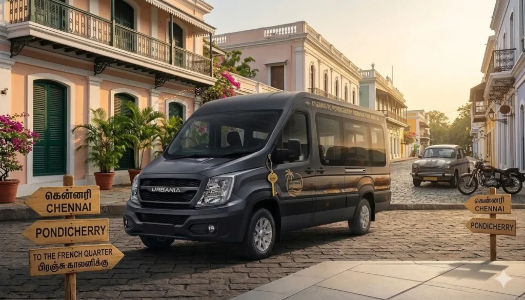 Book Chennai to Pondicherry Van Rental