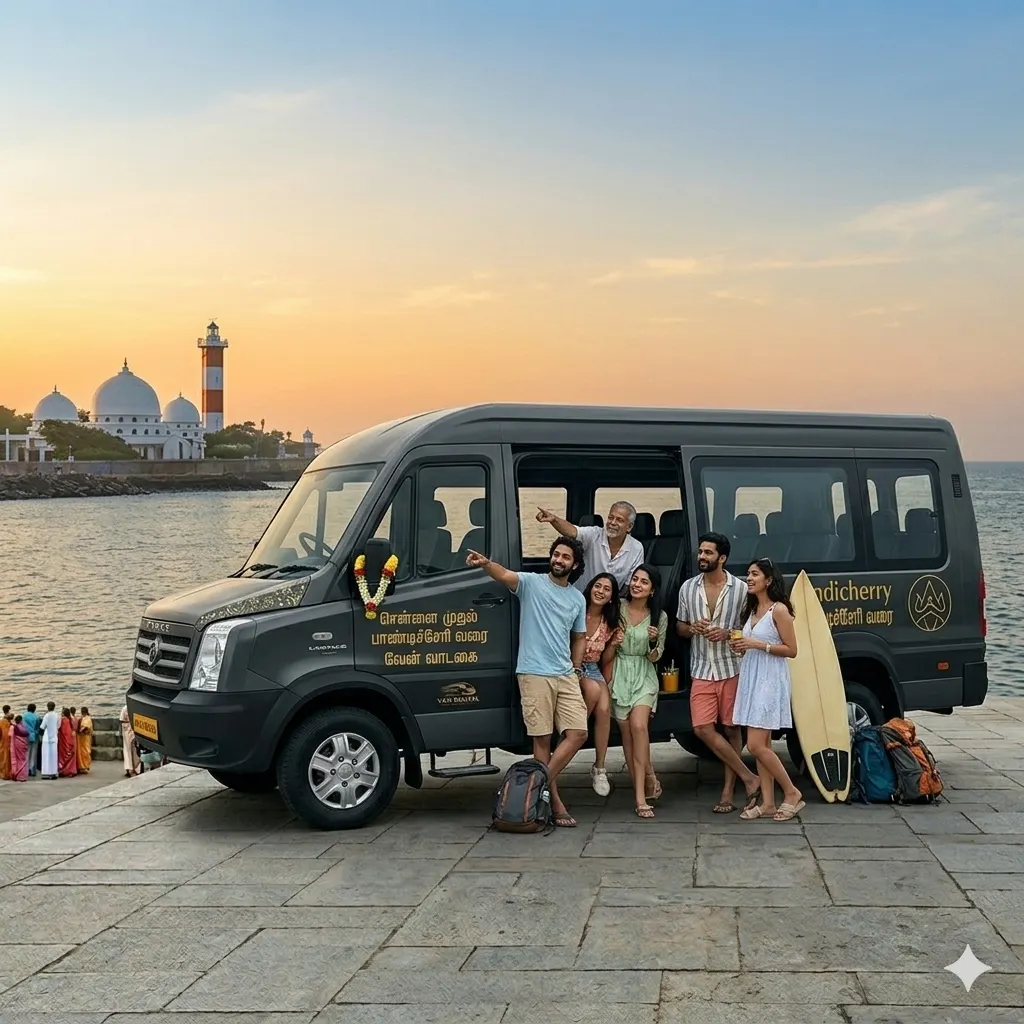 Why Choose Van Rental for Pondicherry Trip